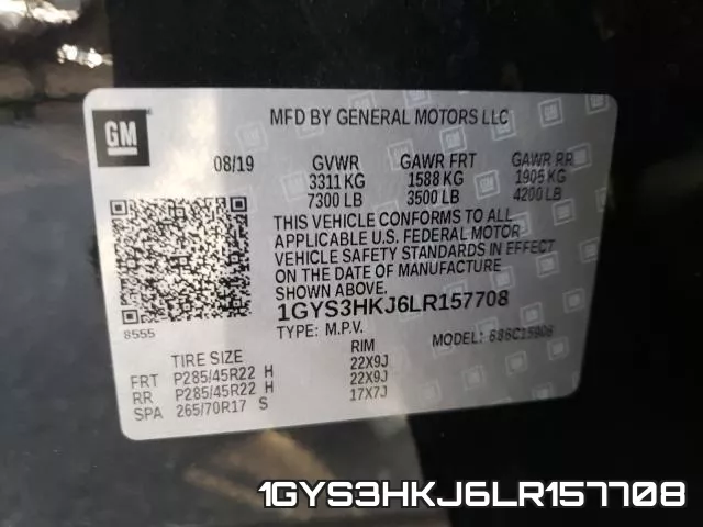 1GYS3HKJ6LR157708 фото 2