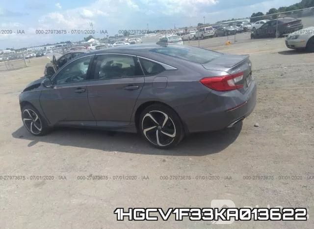 1HGCV1F33KA013622 фото 4