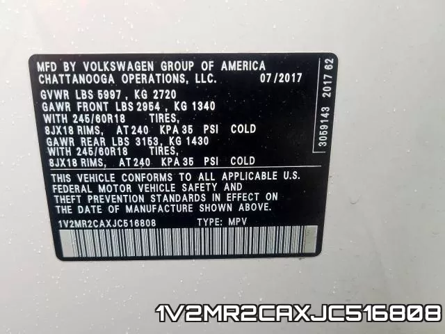 1V2MR2CAXJC516808 фото 2