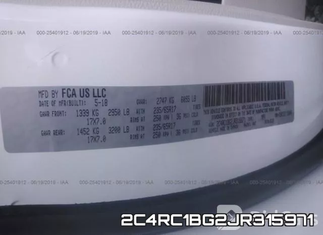 2C4RC1BG2JR315971 фото 10