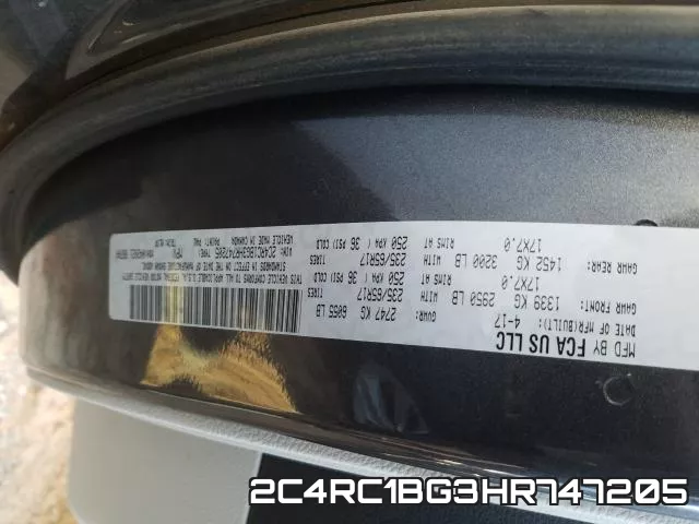 2C4RC1BG3HR747205 фото 2