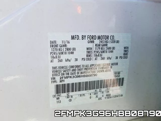 2FMPK3G96HBB08790 фото 2