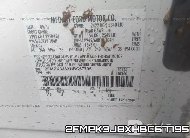 2FMPK3J8XHBC67795 фото 10
