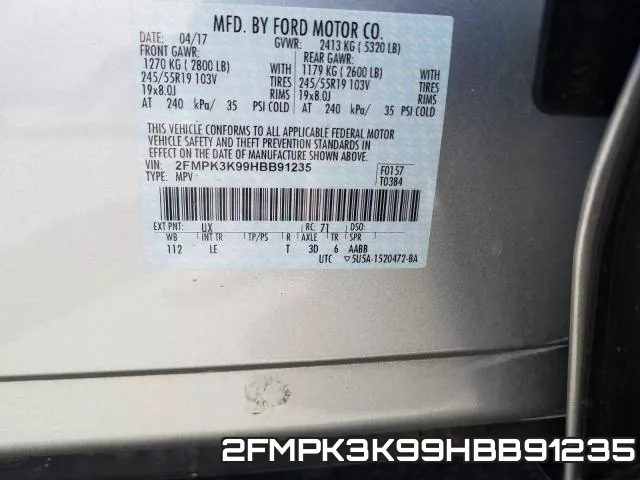 2FMPK3K99HBB91235 фото 2
