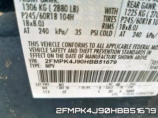 2FMPK4J90HBB51679 фото 2
