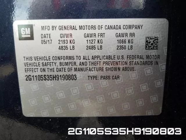 2G1105S35H9190803 фото 2