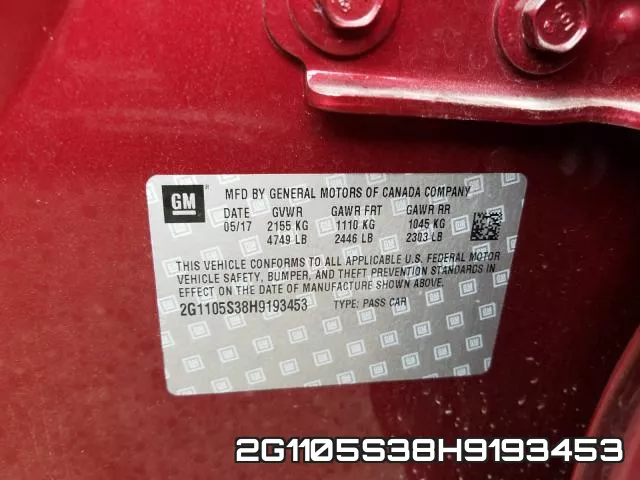 2G1105S38H9193453 фото 2