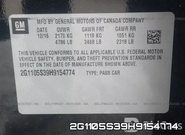 2G1105S39H9154774 фото 10