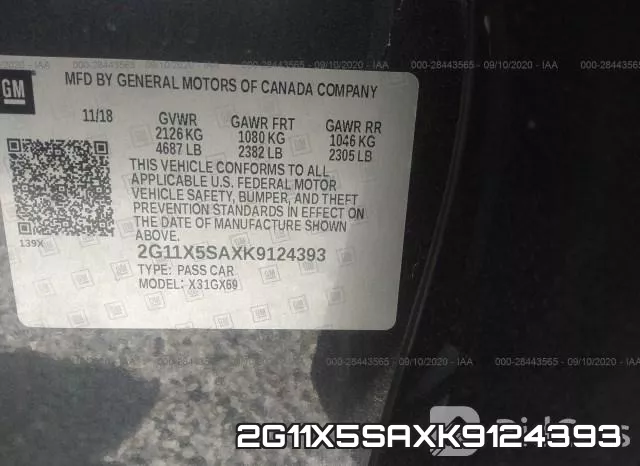 2G11X5SAXK9124393 фото 10