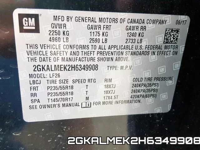 2GKALMEK2H6349908 фото 2