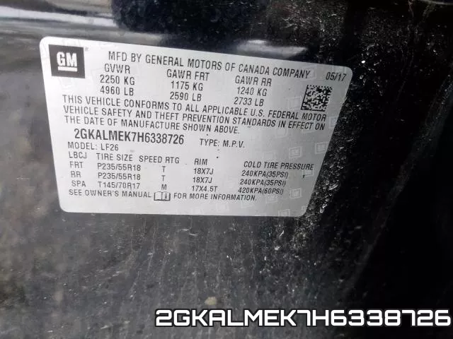 2GKALMEK7H6338726 фото 2