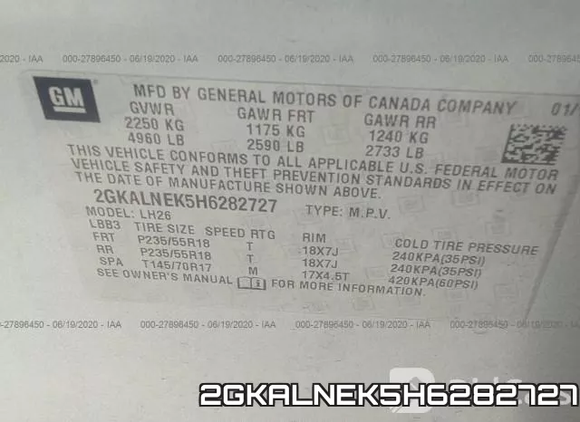 2GKALNEK5H6282727 фото 10