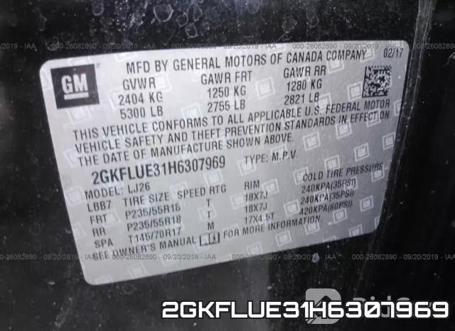 2GKFLUE31H6307969 фото 10