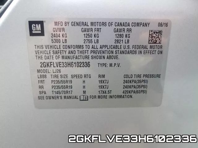 2GKFLVE33H6102336 фото 2