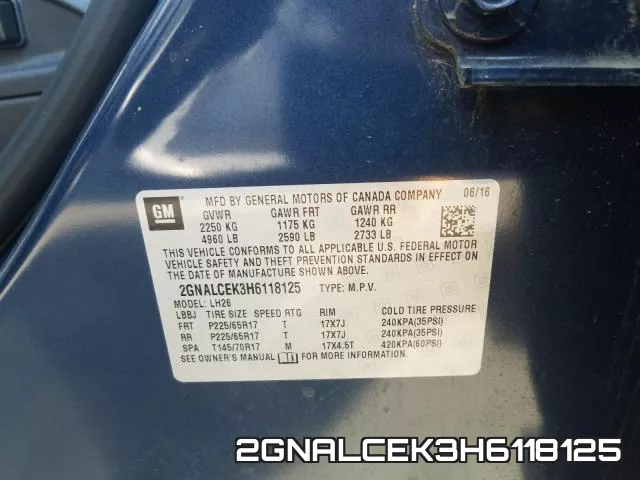 2GNALCEK3H6118125 фото 2