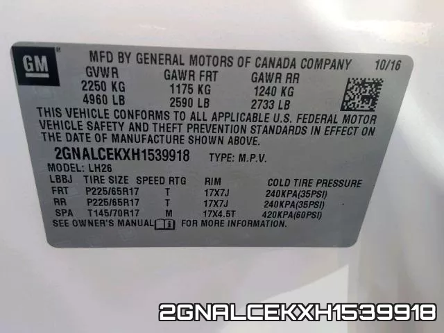 2GNALCEKXH1539918 фото 2