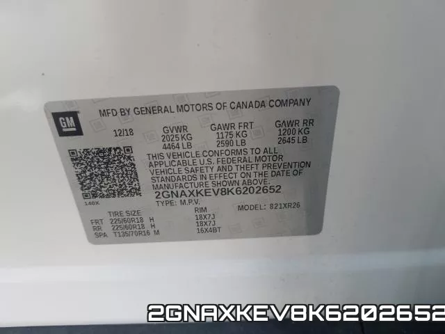 2GNAXKEV8K6202652 фото 2