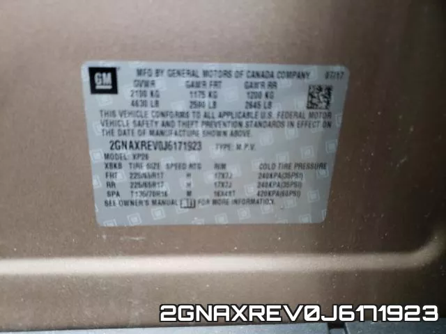2GNAXREV0J6171923 фото 2