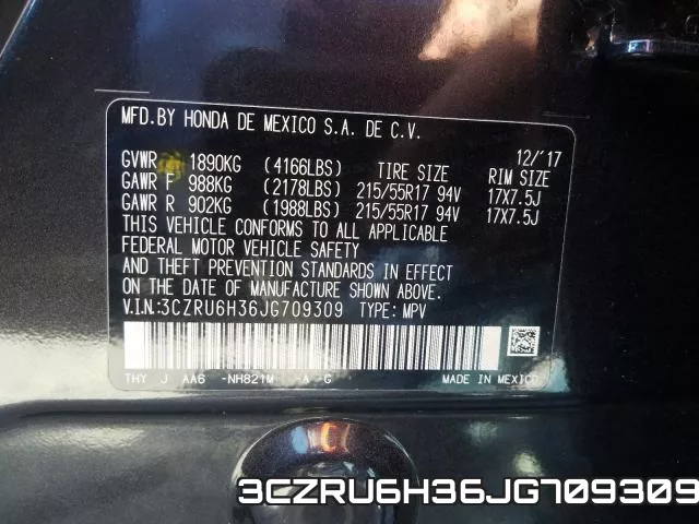 3CZRU6H36JG709309 фото 2
