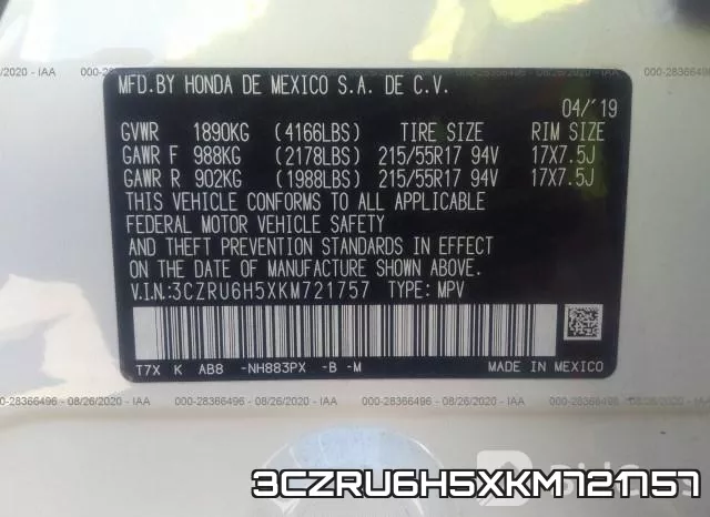 3CZRU6H5XKM721757 фото 10