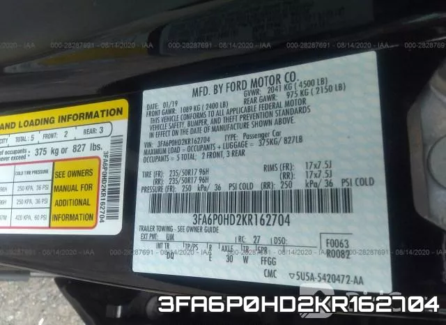 3FA6P0HD2KR162704 фото 10