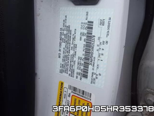 3FA6P0HD5HR353378 фото 2
