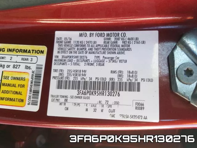 3FA6P0K95HR130276 фото 2