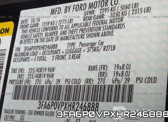 3FA6P0VPXHR246888 фото 10