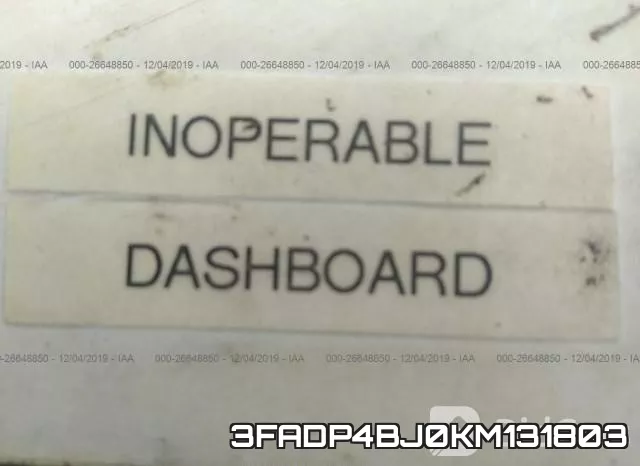 3FADP4BJ0KM131803 фото 8