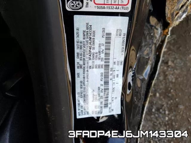 3FADP4EJ6JM143304 фото 2