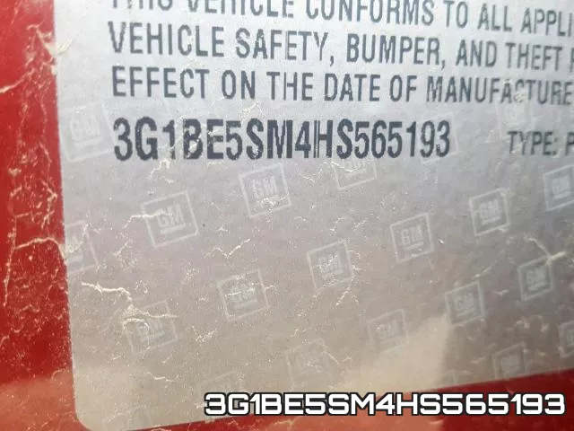 3G1BE5SM4HS565193 фото 2