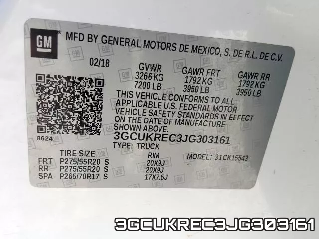 3GCUKREC3JG303161 фото 2