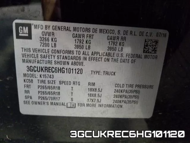 3GCUKREC6HG101120 фото 2
