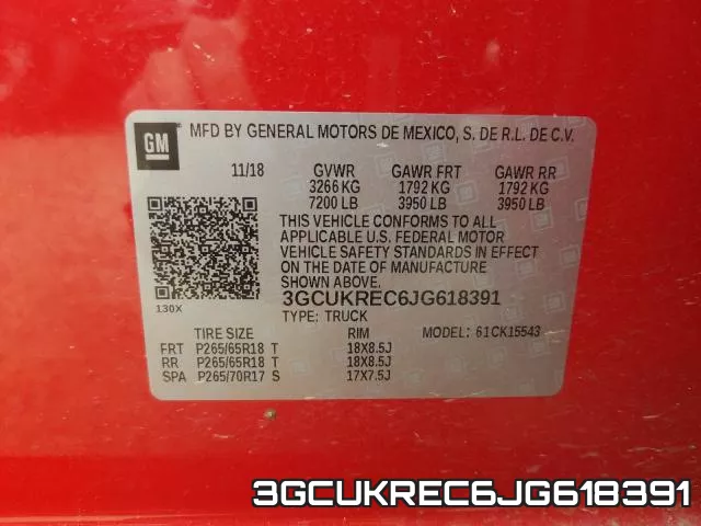 3GCUKREC6JG618391 фото 2
