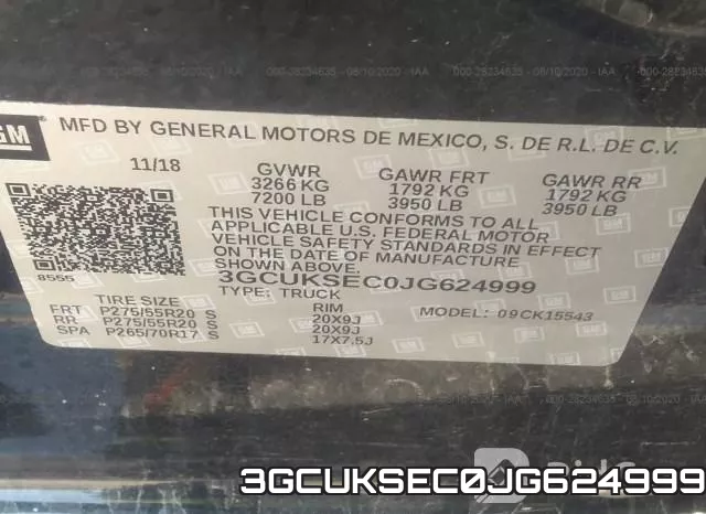 3GCUKSEC0JG624999 фото 10