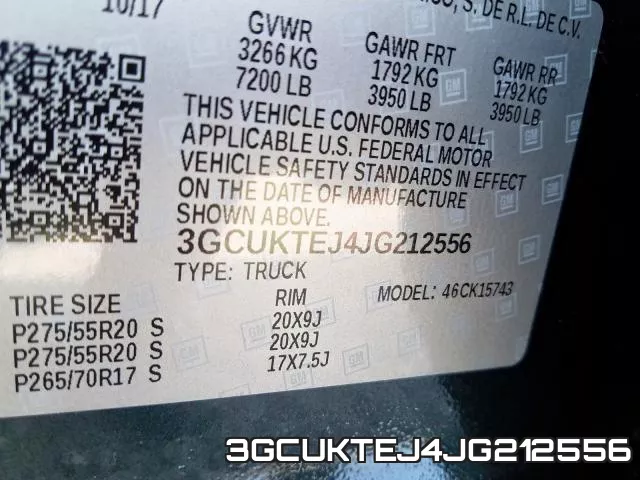 3GCUKTEJ4JG212556 фото 2