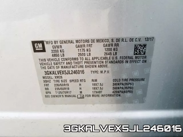 3GKALVEX5JL246016 фото 2