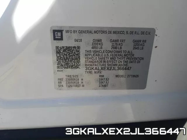 3GKALXEX2JL366447 фото 2