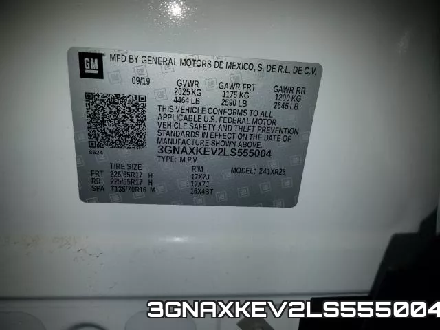 3GNAXKEV2LS555004 фото 2