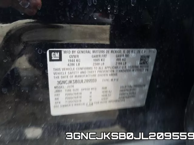 3GNCJKSB0JL209559 фото 2