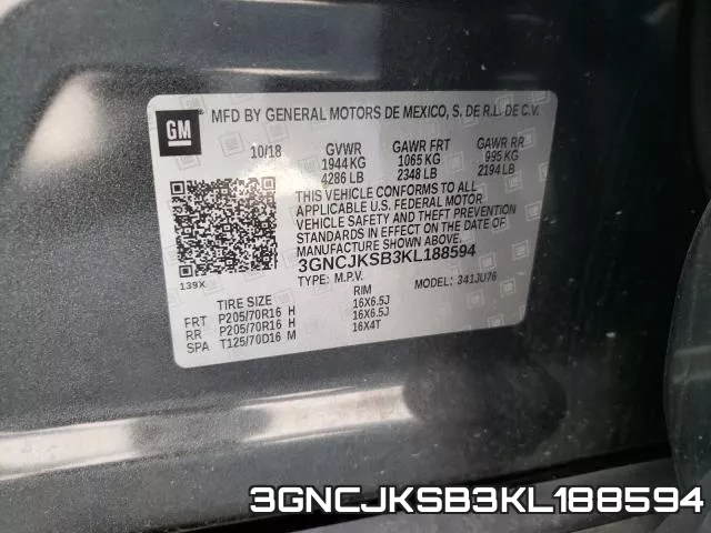 3GNCJKSB3KL188594 фото 2