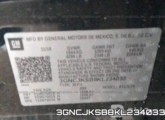 3GNCJKSB8KL234033 фото 10
