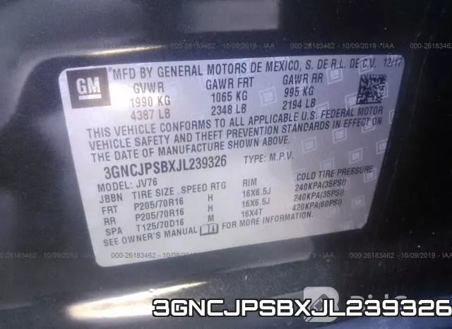 3GNCJPSBXJL239326 фото 10