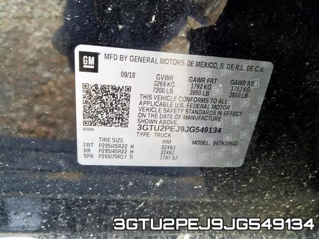 3GTU2PEJ9JG549134 фото 2