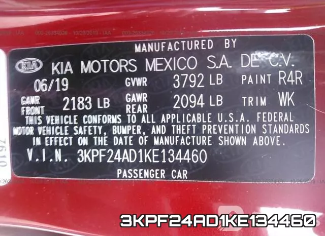 3KPF24AD1KE134460 фото 10