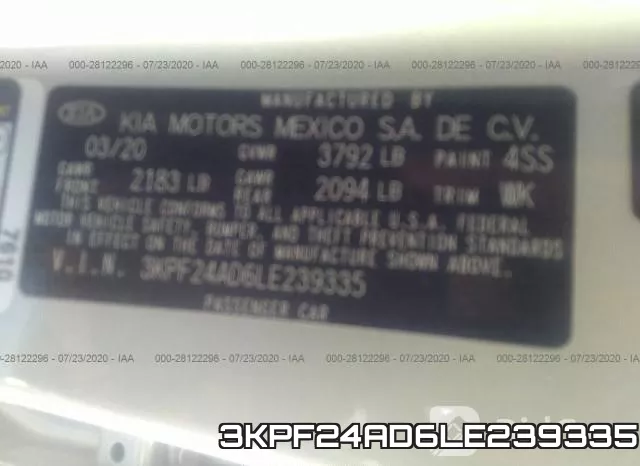 3KPF24AD6LE239335 фото 10