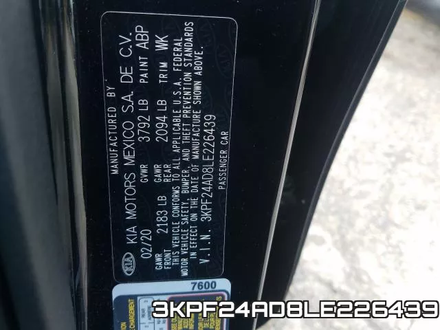 3KPF24AD8LE226439 фото 2