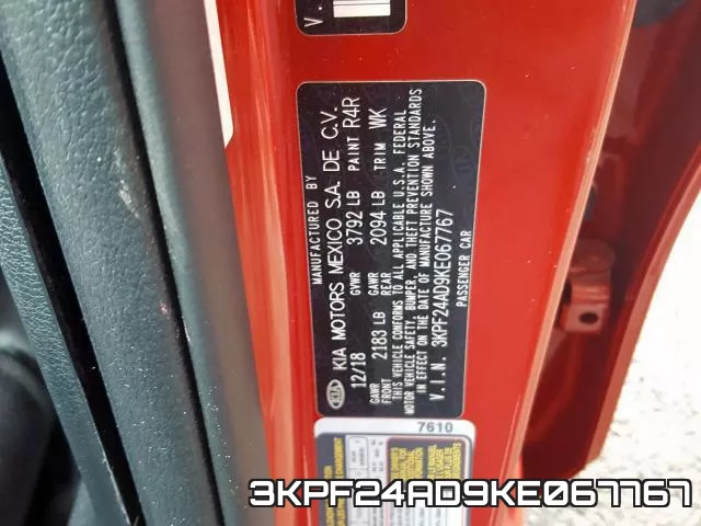 3KPF24AD9KE067767 фото 2