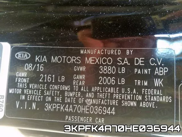 3KPFK4A70HE036944 фото 2