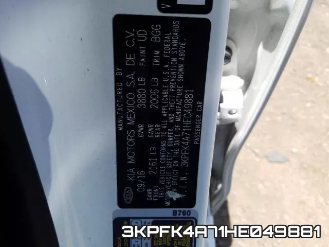 3KPFK4A71HE049881 фото 2